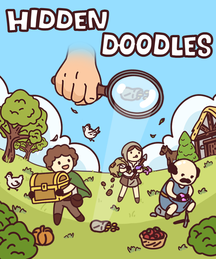 Hidden Doodles: Medieval Town